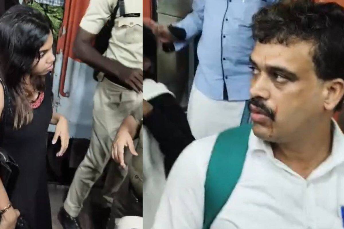 'എന്നെ കയറിപ്പിടിച്ചെന്ന് പോലീസിനോട് പറയും' ജനറൽ ടിക്കറ്റുമായി റിസർവേഷൻ കോച്ചിലെ യാത്ര ചോദ്യം ചെയ്തതിന് TTEക്ക് യുവതിയുടെ മർദനം