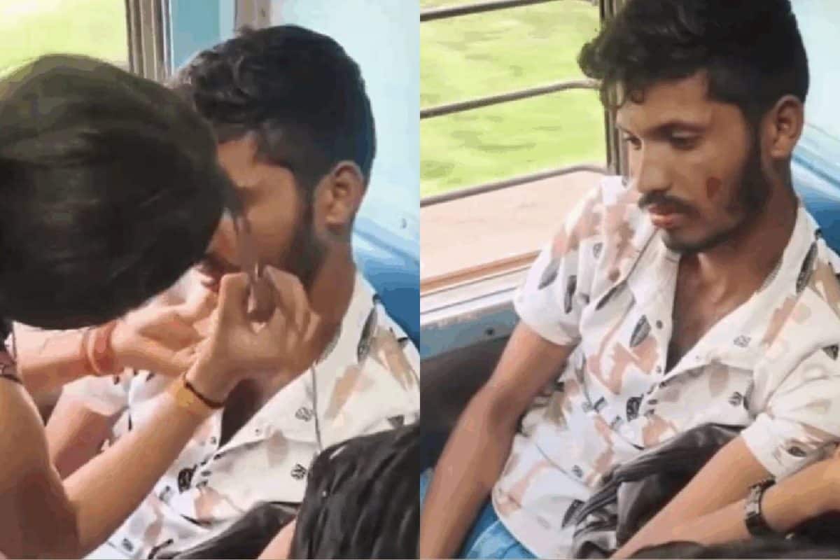 നിനക്ക് എന്തിന്റെ കേടാടാ ചുന്ദരാ? അപമാനിച്ചവന് ട്രെയ്നിൽ വച്ച് മേക്കപ്പ് ഇട്ട് യുവതി