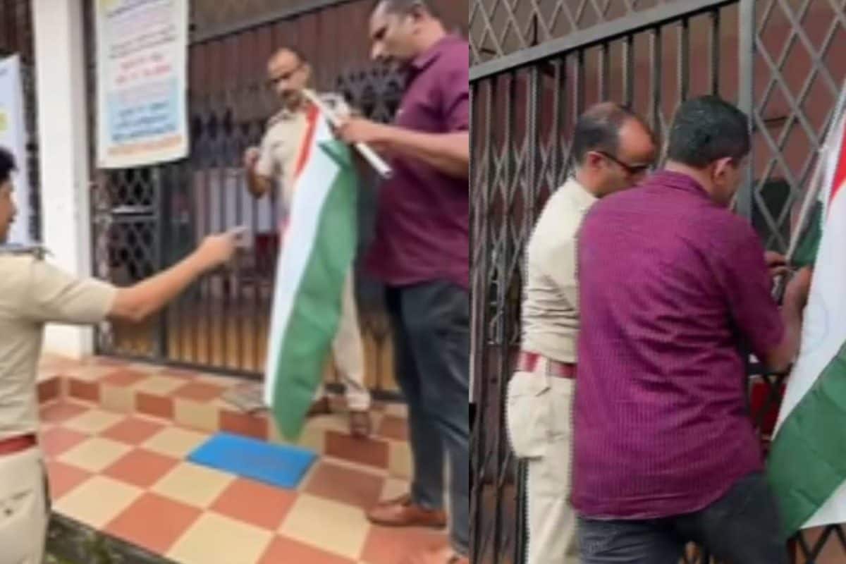 ദേശീയ പതാക ഗ്രില്ലിൽ കെട്ടിയ കൂത്താട്ടുകുളം രജിസ്ട്രാർ ഓഫീസിലെ ഉദ്യോഗസ്ഥർക്കെതിരെ പൊലീസ് കേസെടുത്തു
