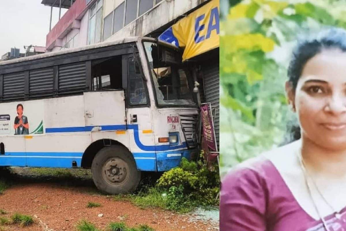 തൃശൂരിൽ മകളെ ബസ് കയറ്റിവിട്ട ശേഷം സ്കൂട്ടറിനടുത്തേക്ക് നടന്ന സ്ത്രീ കെഎസ്ആർടിസി ബസിടിച്ച് മരിച്ചു