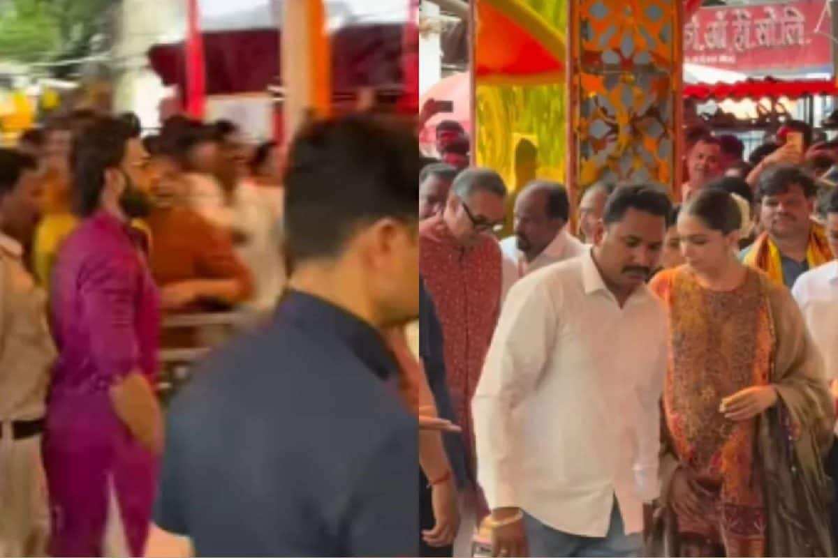 സിദ്ധിവിനായകന്റെ അനുഗ്രഹം തേടി ഗർഭിണിയായ ദീപിക പദുകോൺ; രൺവീറിനൊപ്പം ക്ഷേത്രദർശനം