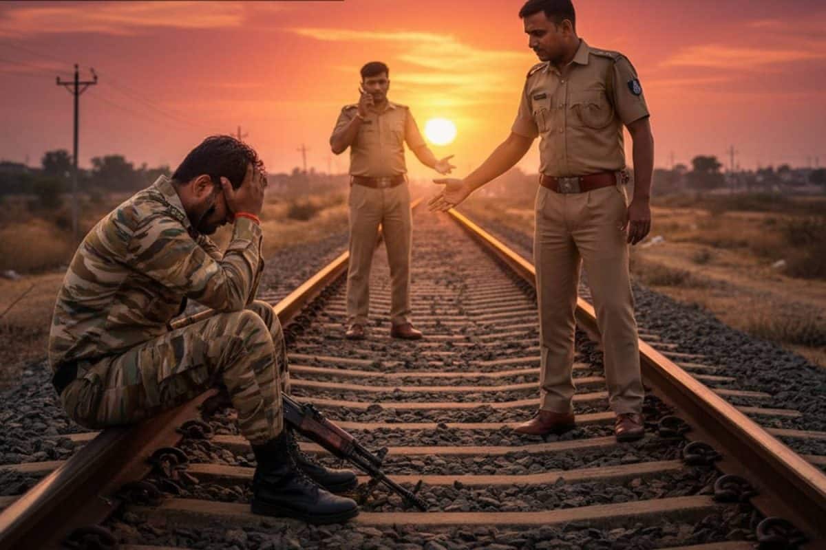സാമ്പത്തിക ബാധ്യതയിൽ മനംനൊന്ത് റെയിൽവേ ട്രാക്കിലെത്തിയ ബിഎസ്എഫ് ജവാനെ പോലീസ് കണ്ടെത്തി മടക്കി അയച്ചു