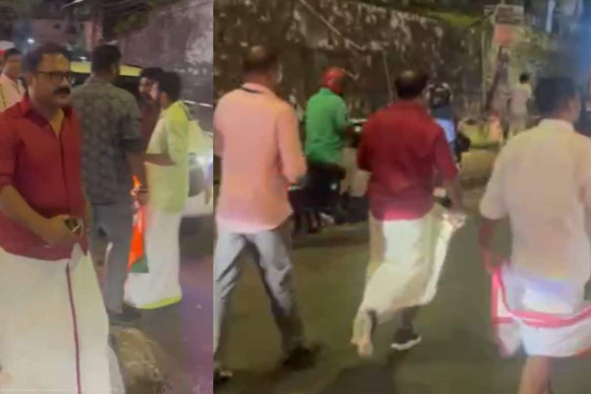 മന്ത്രി കെ എം ഷാജിയുടെ വാഹനം തടഞ്ഞ് യുവമോർച്ച; മന്ത്രി കയറിയ ഓട്ടോയും തടഞ്ഞു; പിന്നാലെ നടന്നുപോയി