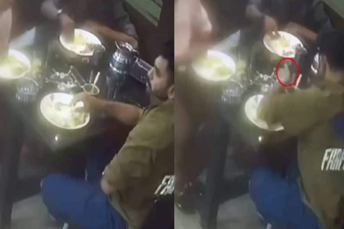 കോഴിക്കോട് കുന്നമംഗലത്ത് ഹോട്ടലിൽ ആരും കാണാതെ ഭക്ഷണത്തിൽ വണ്ടിനെ ഇട്ടു; CCTVയിൽ കുടുങ്ങി