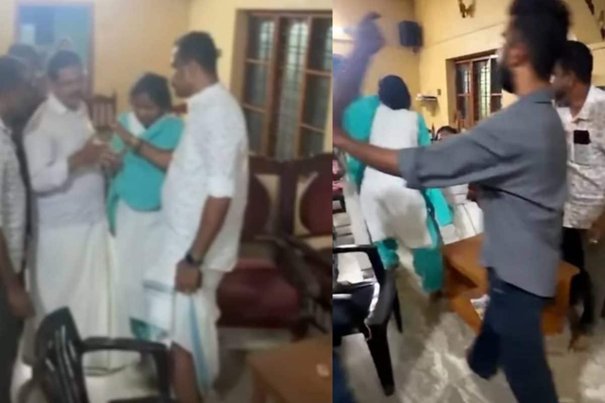 ചിറയിൻകീഴ് എംഎൽഎയും നേതാക്കളും തമ്മിൽ കയ്യാങ്കളി ; പ്രാദേശിക നേതാവിന്റെ മുഖത്തടിച്ച് രമ്യ ഹരിദാസ്