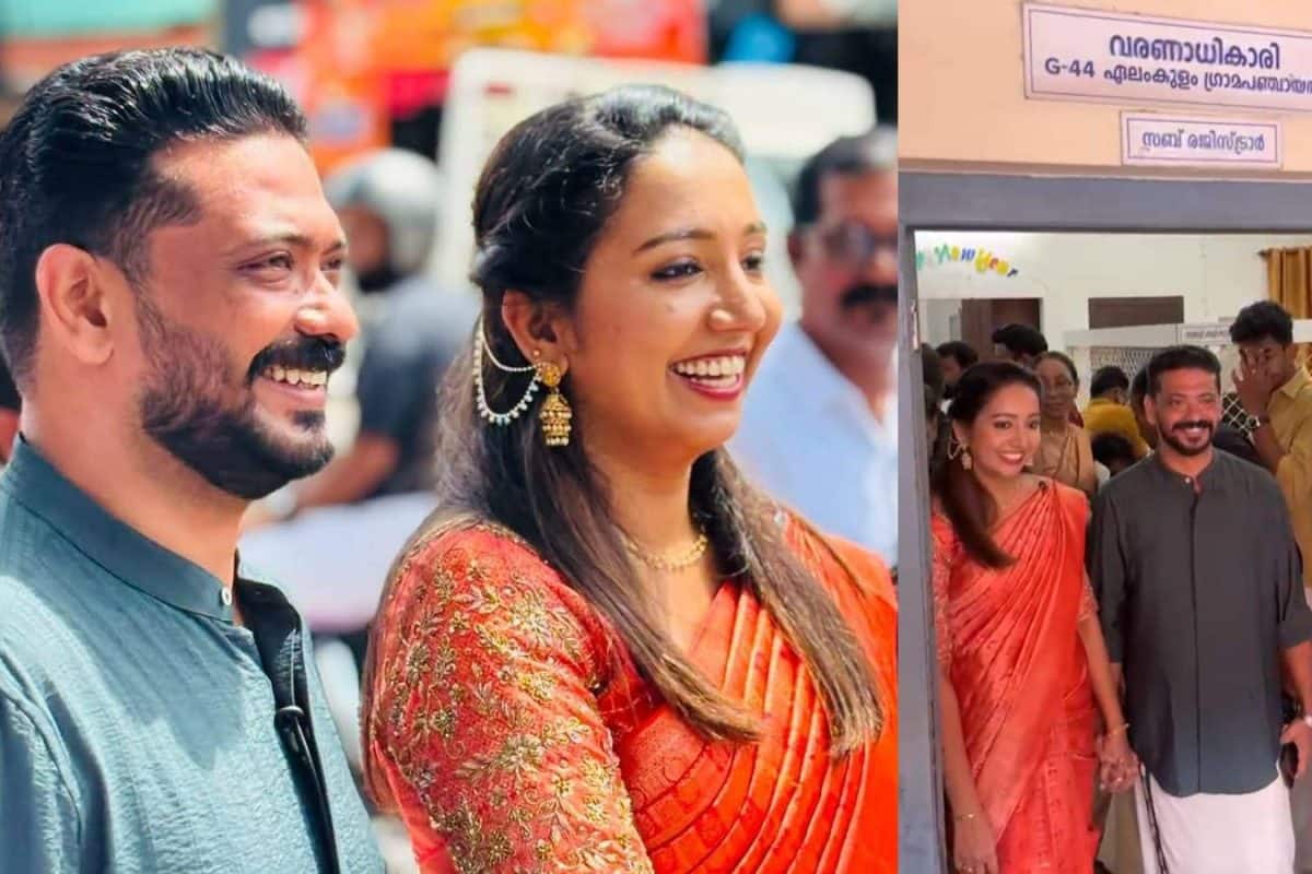 സിപിഎം സംസ്ഥാന സമിതി അംഗം വി പി സാനു വിവാഹിതനായി; വധു ഷെറിൻ