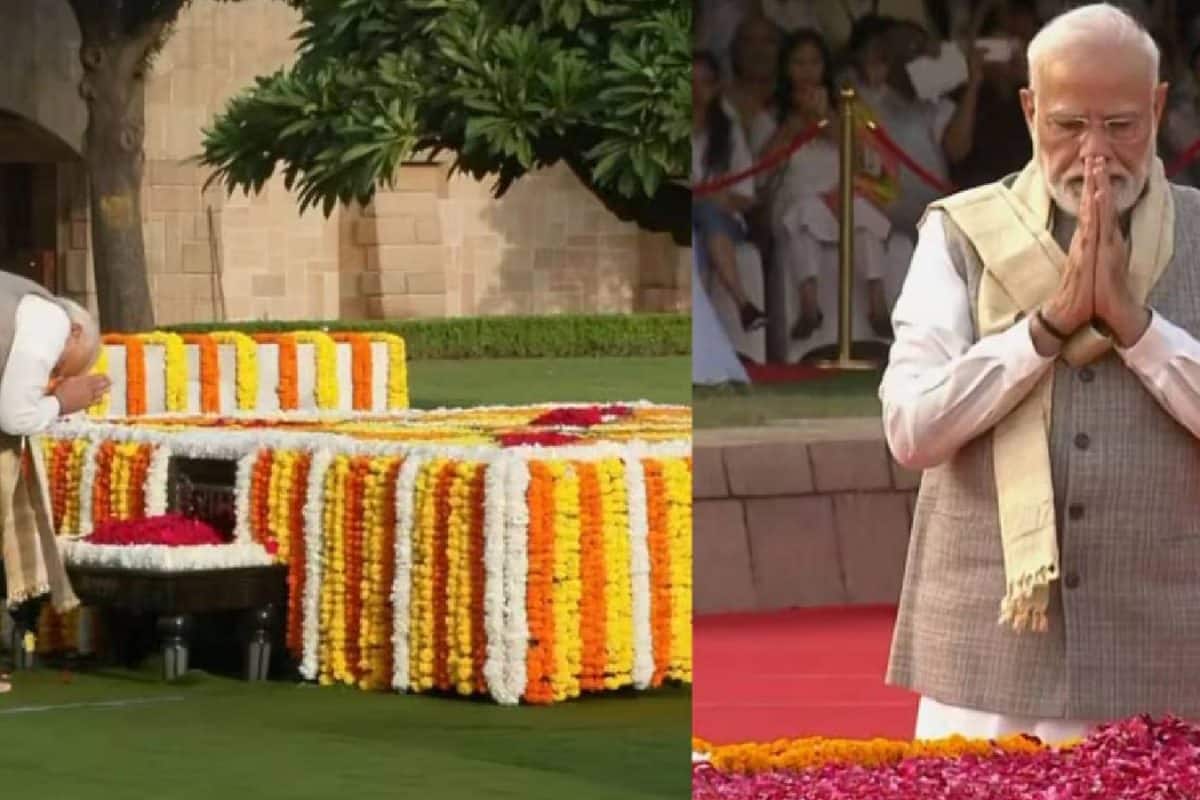 ‘ബാപ്പുജിയുടെ സന്ദേശം നമ്മെ നയിക്കട്ടെ’ മഹാത്മാഗാന്ധിക്ക് ആദരാഞ്ജലികൾ അർപ്പിച്ച് പ്രധാനമന്ത്രി മോദി; ഖാദി വാങ്ങാൻ ആഹ്വാനം