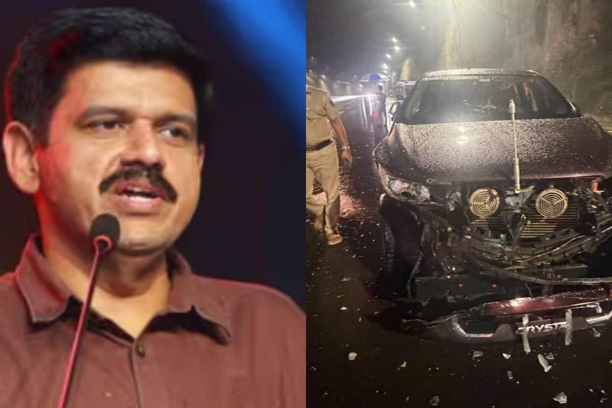 മലപ്പുറം ദേശീയപാതയിൽ സന്ദീപ് വാര്യർ എംഎൽഎ സഞ്ചരിച്ച കാറിന്റെ ടയർ പൊട്ടി ; ഒഴിവായത് വൻദുരന്തം