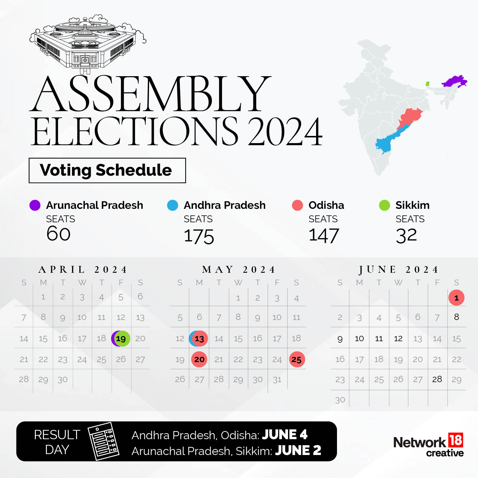 Assembly Elections 2024: Voting Schedule
