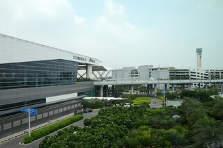 Terminal 3 of Indira Gandhi International Airport. The airport serves as the primary civilian aviation hub for the National Capital Region of India. Copyright (c) 2016 Joe Ravi/Shutterstock.