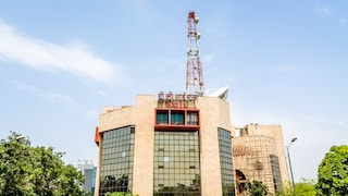 Front view of Telecommunications Consultants India Limited (TCIL) building at Greater Kailash in New Delhi, India. Copyright (c) 2020 mrinalpal/Shutterstock.