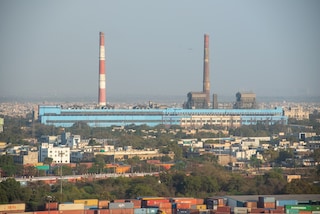 Aerial view of a Badarpur Thermal Power Station in New Delhi, India.Copyright (c) 2021 PradeepGaurs/Shutterstock.