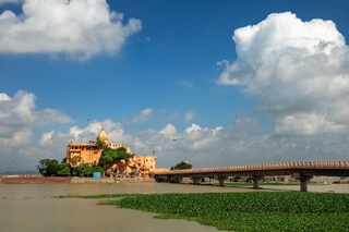 Ajgaivinath temple sultanganj bihar, in Bhagalpur Districk, Bihar, A beautiful temple of Shiva at the bank of ganga. Copyright (c) 2021 Sunny Rana Photography/Shutterstock.