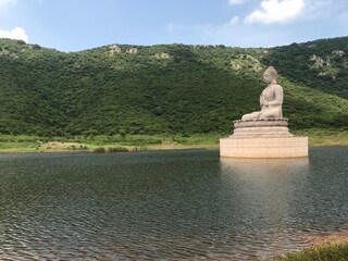 Ghora Katora, which means Horse Bowl, is a natural lake near the city of Rajgir in Bihar. Copyright (c) 2023 Anripa/Shutterstock.