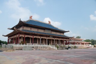 Hiuen tsang memorial, Nalanda in bihar. Beautiful surrounding of the memorial premises with the writings both in english and hindi about the great scholar and traveler. Copyright (c) 2024 Debjit Chakraborty/Shutterstock.