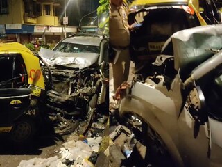 मुंबईत दारुच्या नशेत तरुणाने चालवली भरधाव कार, चार गाड्यांना धडक, एकाचा मृत्यू मुंबईत दारुच्या नशेत तरुणाने चालवली भरधाव कार, चार गाड्यांना धडक, एकाचा मृत्यू