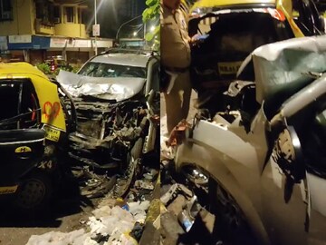 मुंबईत दारुच्या नशेत तरुणाने चालवली भरधाव कार, चार गाड्यांना धडक, एकाचा मृत्यू मुंबईत दारुच्या नशेत तरुणाने चालवली भरधाव कार, चार गाड्यांना धडक, एकाचा मृत्यू