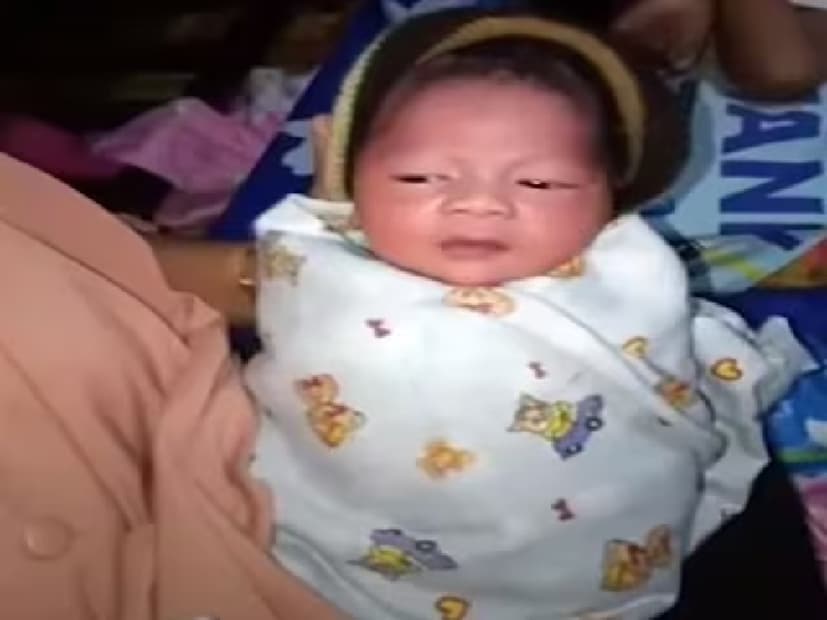 इंडोनेशियातील 2020 सालातील हे प्रकरण. महिलेने दावा केला होता की ती फक्त एक तास प्रेग्नंट होती आणि काही वेळातच तिची डिलीव्हरीही झाली. तिने एका मुलाला जन्म दिला. (फोटो - लोकल मीडिया)