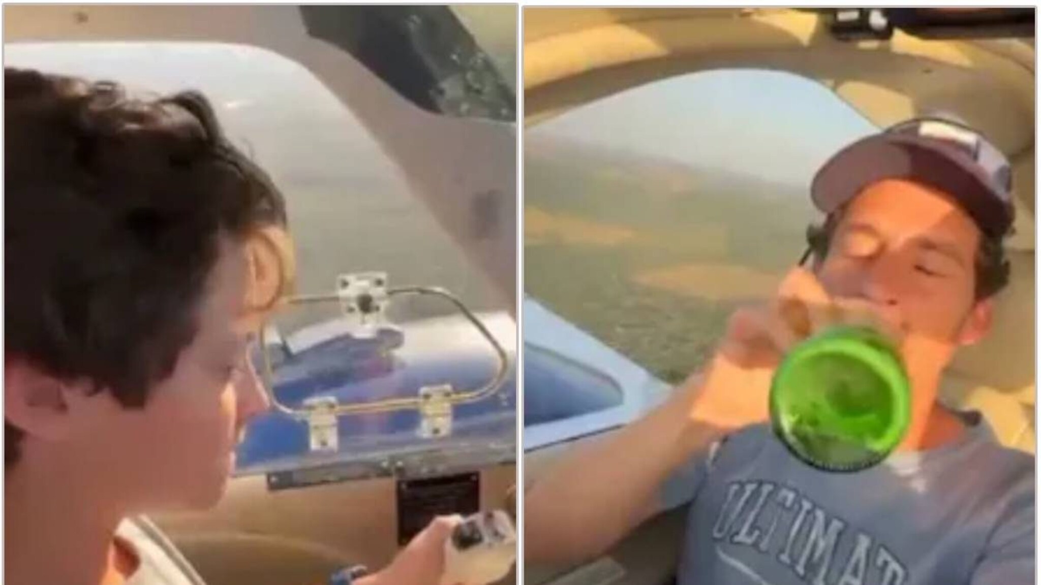 VIDEO: 11 वर्षीय पोराच्या हातात विमान देऊन बाप बसला बिअर पीत; शेवटी नको तेच घडलं..