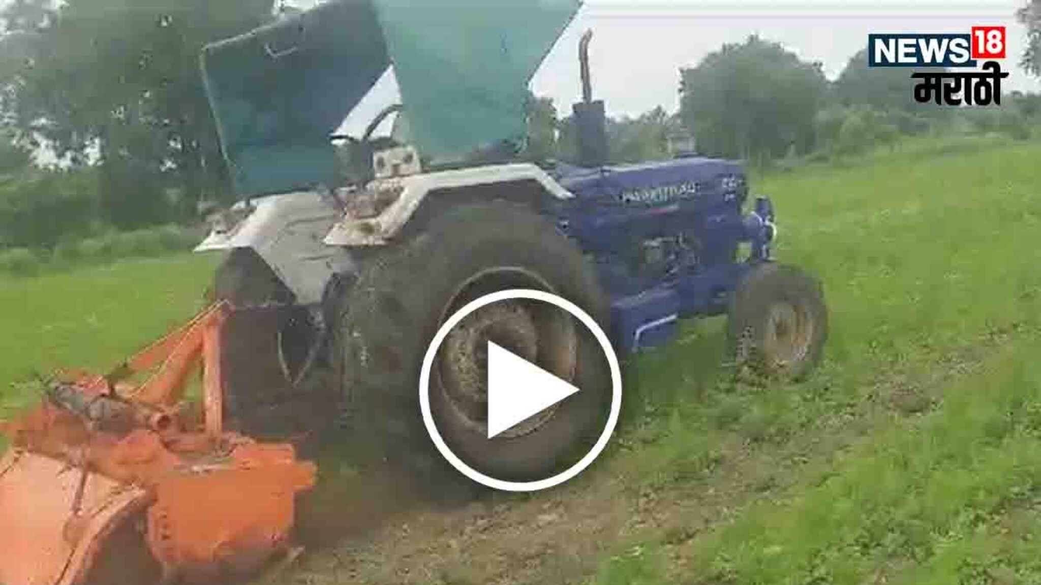 जीवापाड जपलेल्या एक एकर कोथिंबीरवर शेतकऱ्याने फिरवला ट्रॅक्टर; पाहा Video