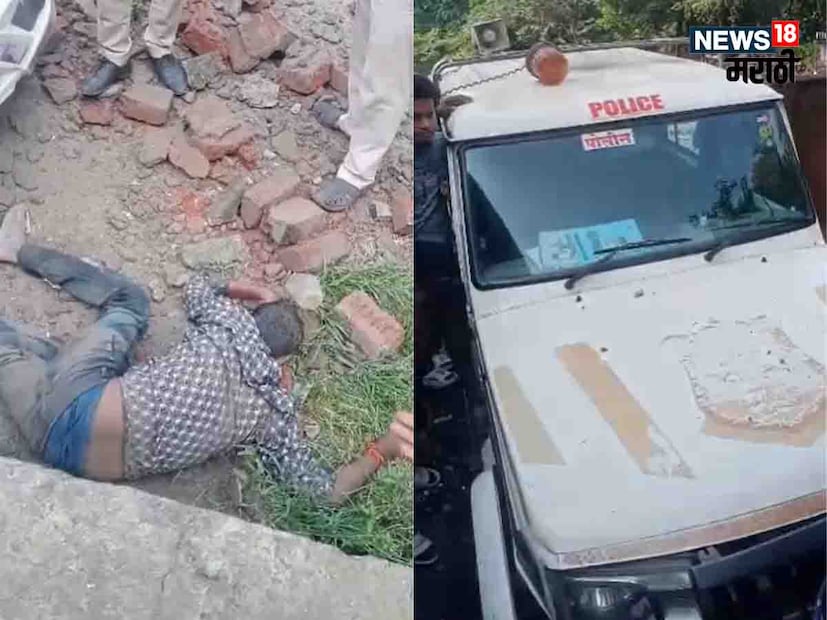 या अपघातात मुलगा गंभीर जखमी झाला आहे. ही गाडी पनवेल शहर पोलिसांची असल्याची माहिती मिळाली आहे.