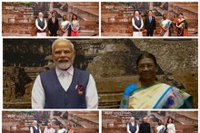 शाही भोजनासाठी परदेशी पाहुणे सजले भारतीय रंगात; पाहा कोणी काय परिधान केलं? PHOTO