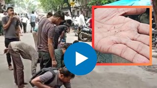 सूरतमध्ये रस्त्यावर हिरे पडले?