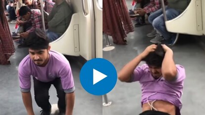 स्टंट करताना डोक्यावर पडला तरुण स्टंट करताना डोक्यावर पडला तरुण