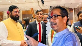 ऋषी सुनक यांच्यासोबतच्या फोटोवरून उद्धव ठाकरेंचा वार, मुख्यमंत्र्यांचा पलटवार