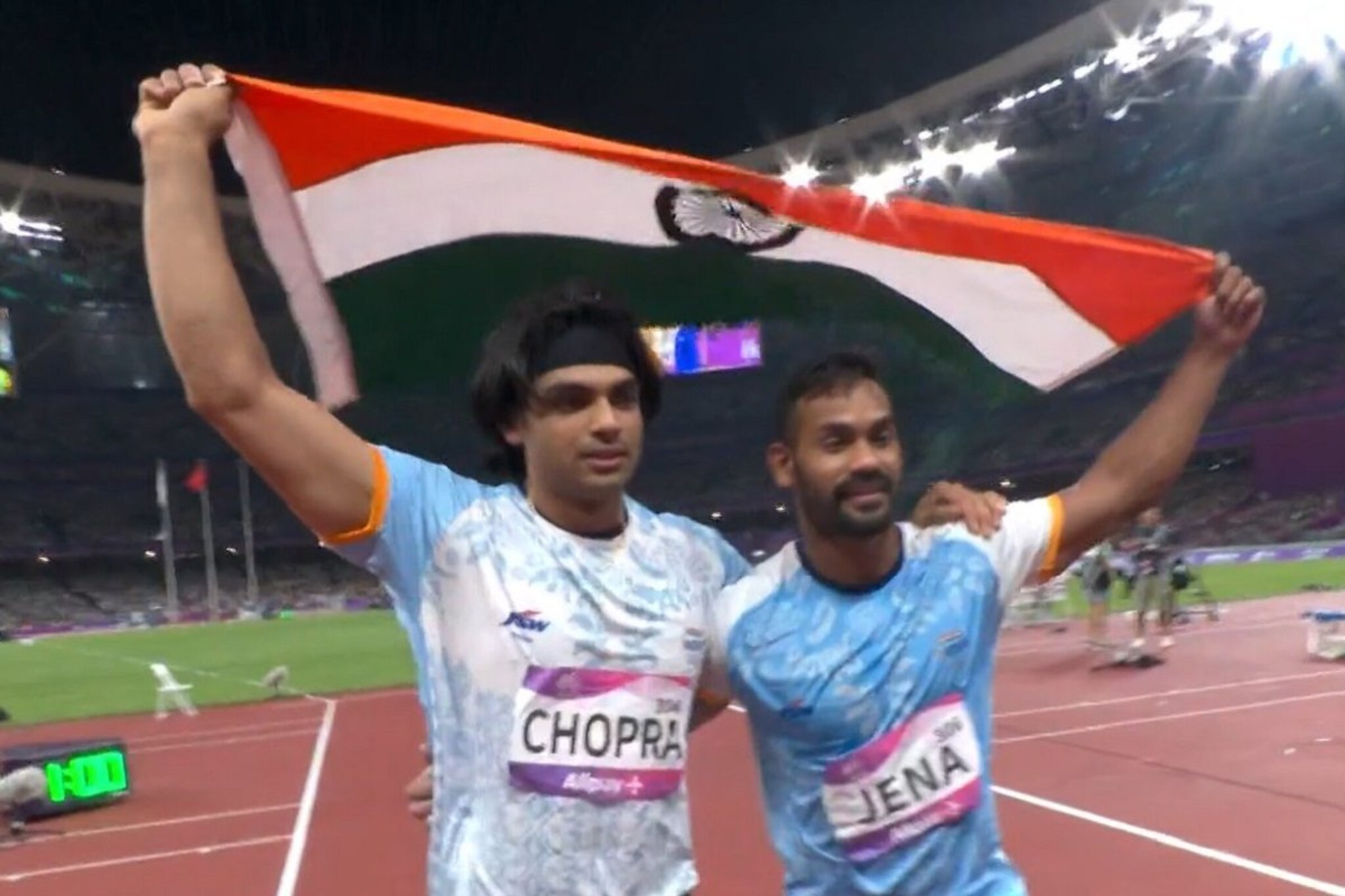 Asian Games : भालाफेकीत भारताचा डबल धमाका; नीरजला सुवर्ण तर किशोरला रौप्य