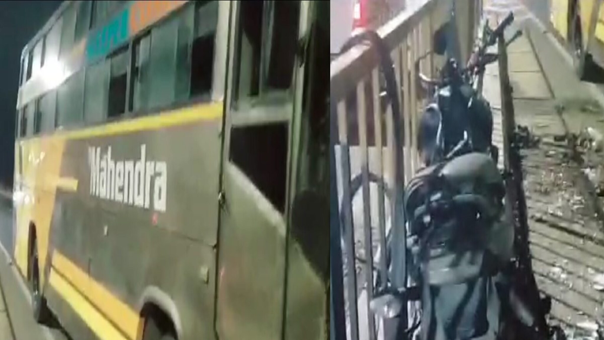 accident : खासगी बस चुकीच्या दिशेनं आली, दुचाकीला धडकली, 3 जणांचा जागीच मृत्यू