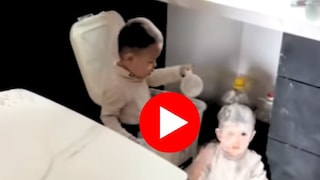 मुलांच्या करामतीचा मजेशीर व्हिडीओ