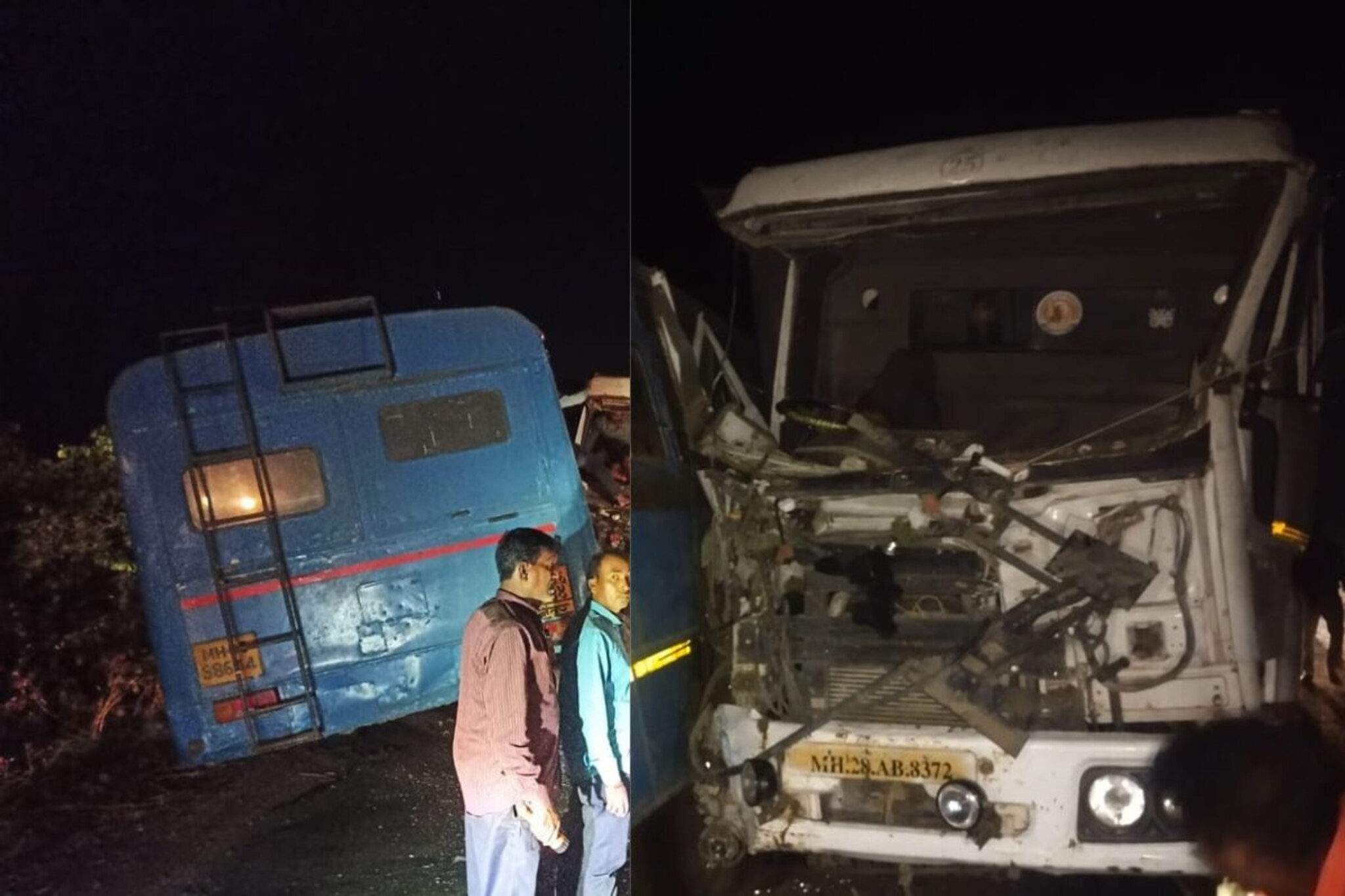 Accident News : हिंगोलीमध्ये प्रवाशांनी भरलेल्या एसटीचा भीषण अपघात; बस आणि टिप्परची समोरासमोर धडक