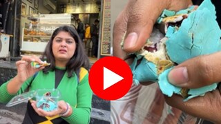 बाजारात आला निळ्या रंगाचा समोसा, बटाटा नाहीतर आतमध्ये भरलीय ही गोष्ट