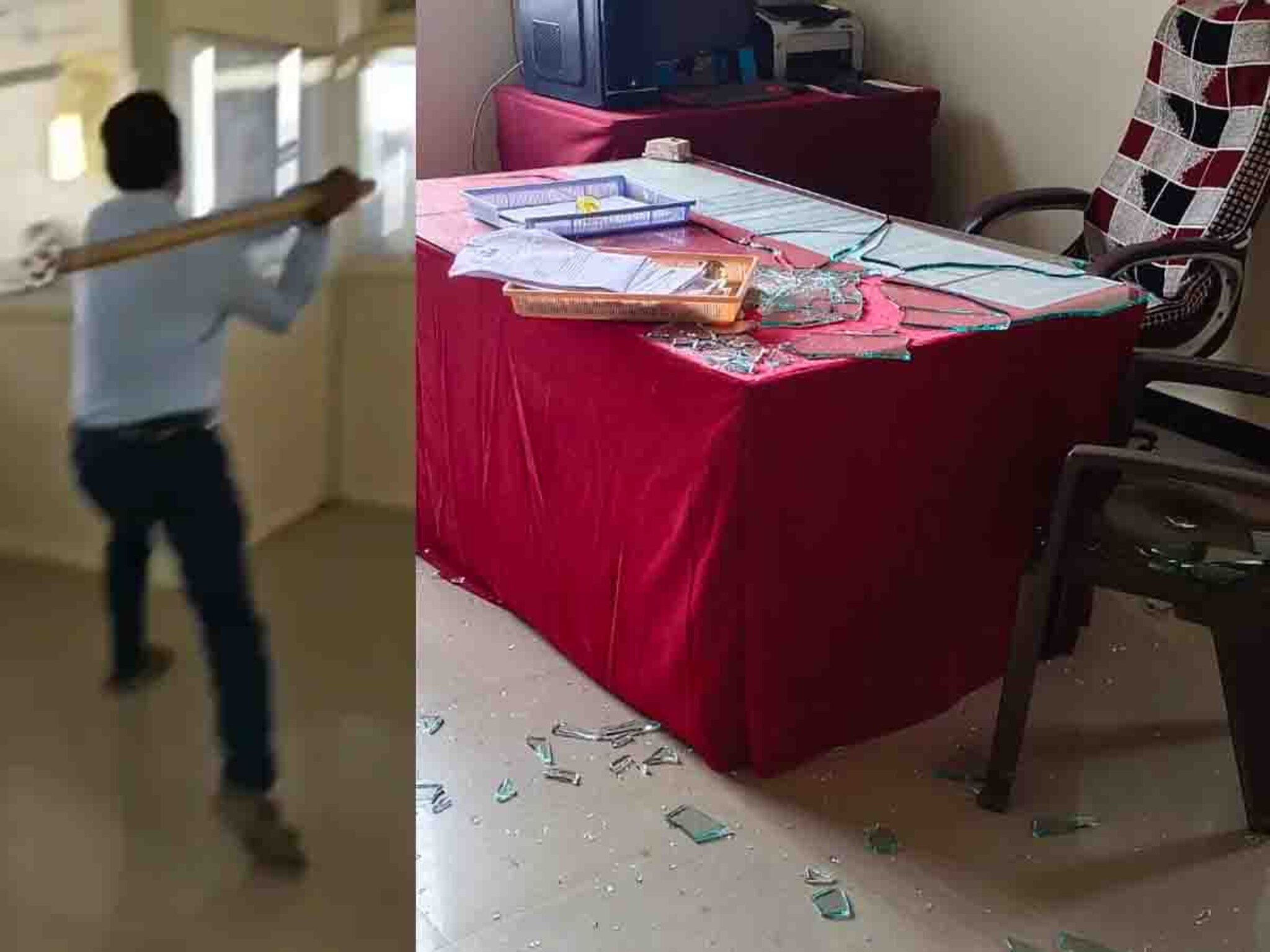 ते पत्र येताच सरकारी अधिकाऱ्याची सटकली, थेट महावितरणचं कार्यालय फोडलं