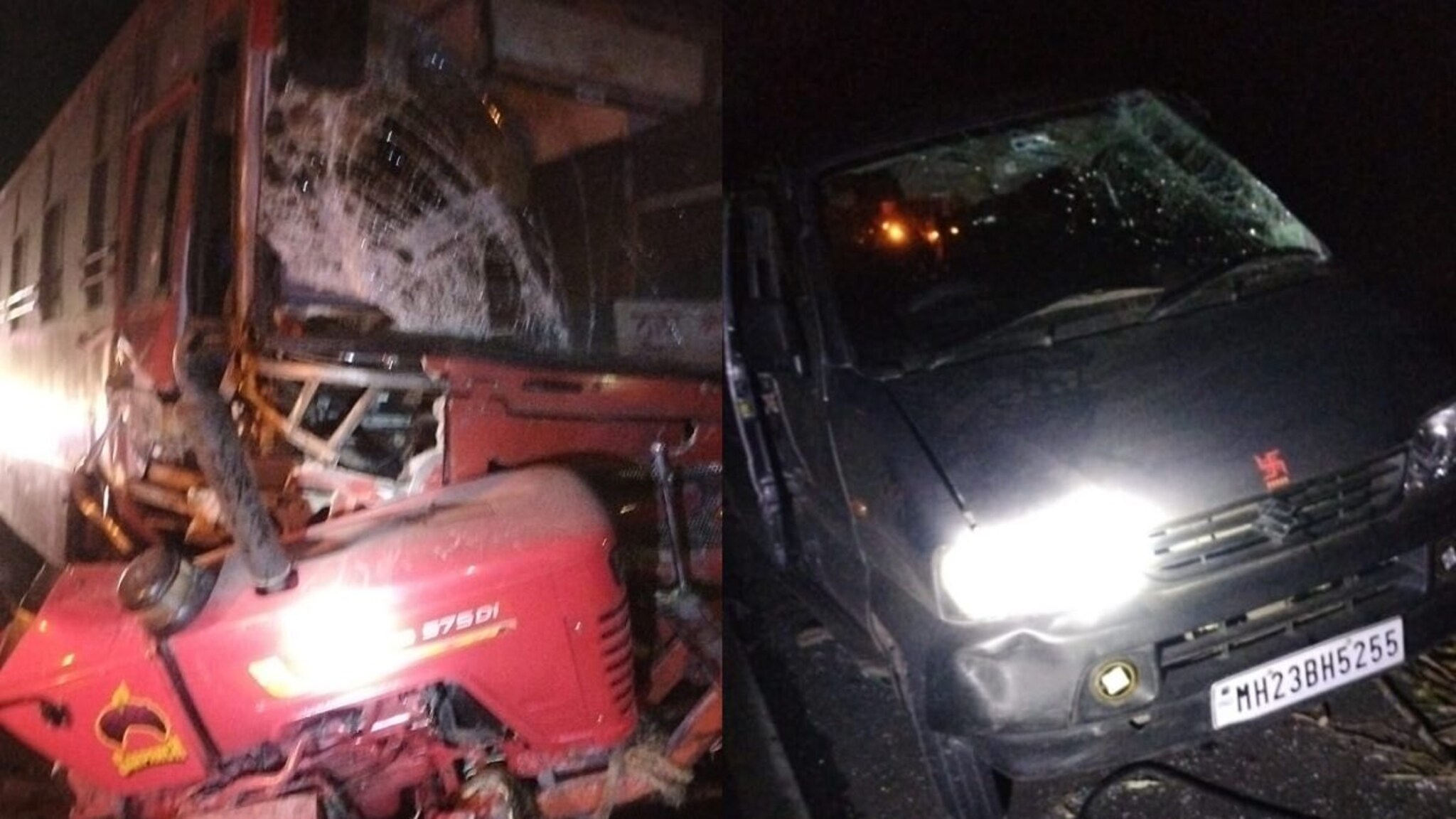 अहमदनगर-कल्याण महामार्गावर एसटी अन् ऊसाच्या ट्रॅक्टरचा मोठा अपघात, 6 जण ठार