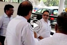 अजित पवारांसाठी नवाब मलिक गेटवर थांबले, पुढे काय झालं? Video