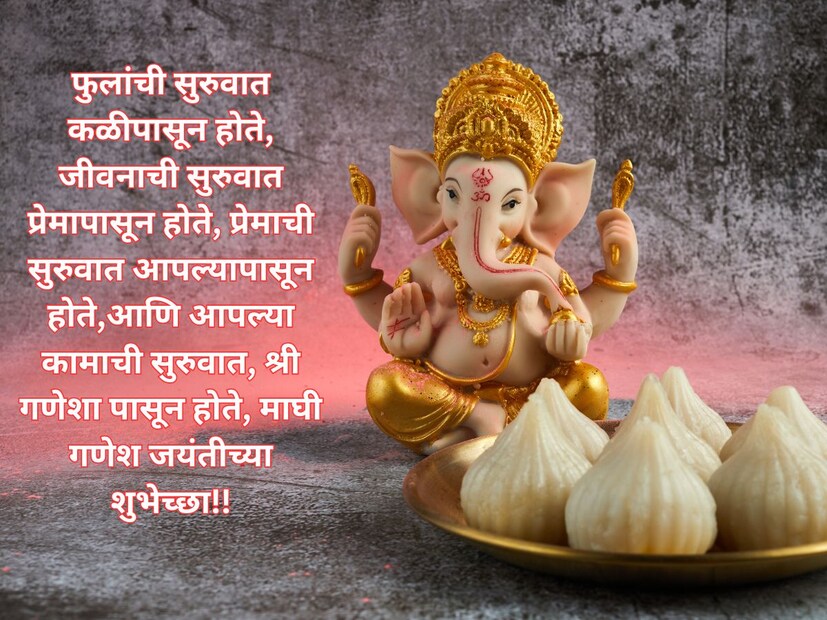  फुलांची सुरुवात कळीपासून होते, जीवनाची सुरुवात प्रेमापासून होते, प्रेमाची सुरुवात आपल्यापासून होते,आणि आपल्या कामाची सुरुवात, श्री गणेशा पासून होते, <a href="http://lokmat.news18.com/photogallery/lifestyle/ganpati-bappa-quotes-in-marathi-for-whatsapp-isntragram-and-facebook-mhsa-780419.html">माघी गणेश जयंतीच्या शुभेच्छा!!</a>