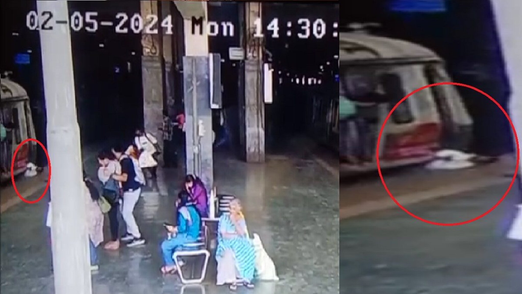 navi mumbai : प्लॅटफॉर्मवरून तो पडला अन् लोकलने त्याला फरफटत नेलं, LIVE VIDEO