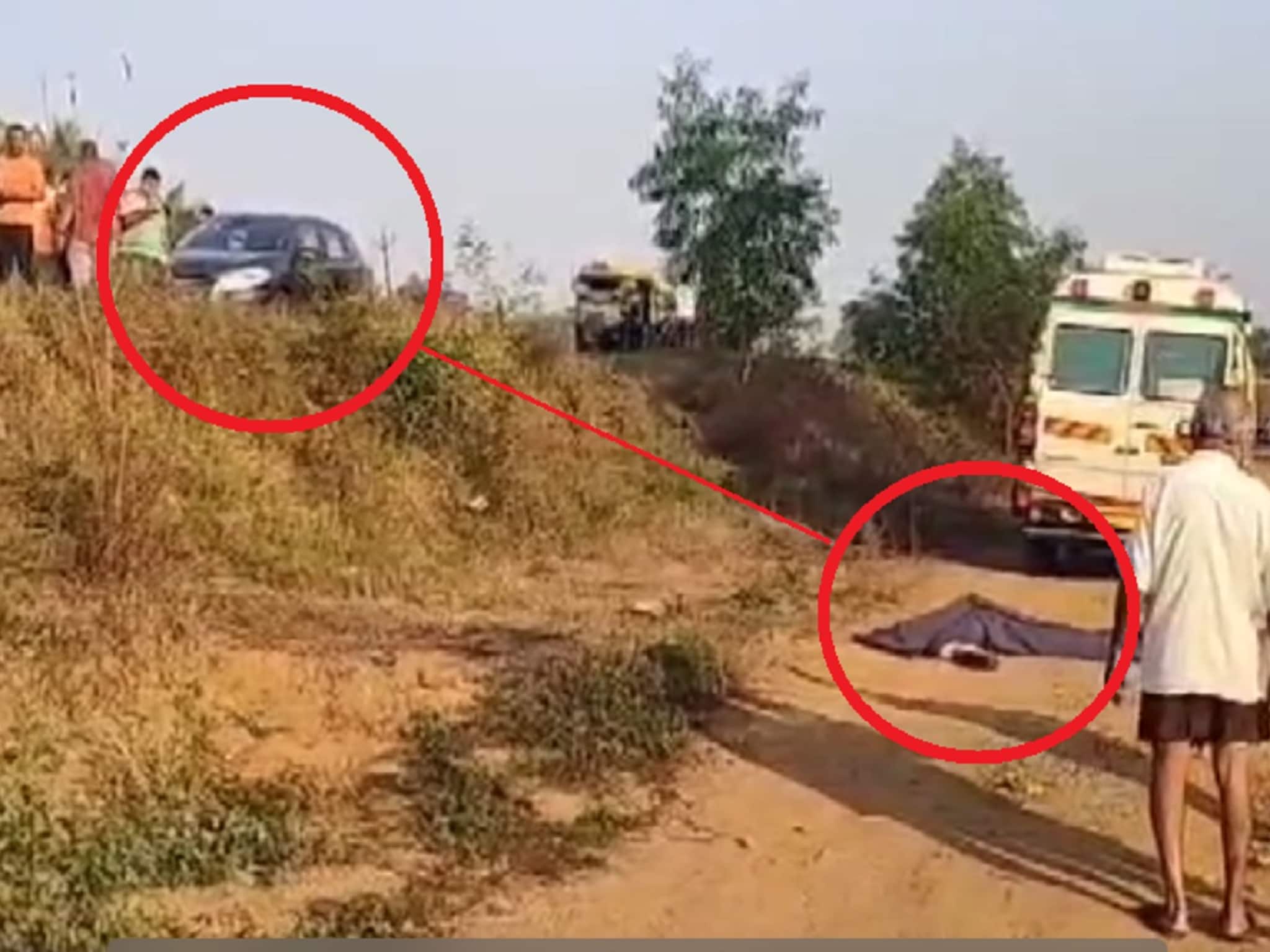 Accident : मुंबई गोवा महामार्गावर कारने दिली धडक, RTO कर्मचारी 50 फूट लांब उडाला; जागीच मृत्यू