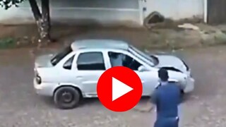 बाईक आणि कारची जबर धडक