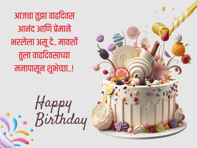 आजचा तुझा वाढदिवस आनंद आणि प्रेमाने भरलेला असू दे.. मावशी तुला वाढदिवसाच्या मनापासून शुभेच्छा..! 