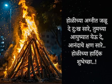 होलिका दहनासोबत जळू द्या नैराश्य! या शुभेच्छांसोबत वाढवा सर्वांचा आनंद होलिका दहनासोबत जळू द्या नैराश्य! या शुभेच्छांसोबत वाढवा सर्वांचा आनंद