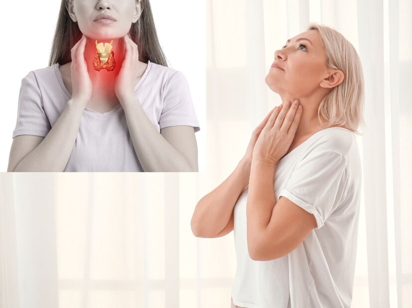 थायरॉईड ही आपल्या मानेसमोर फुलपाखराच्या आकाराची एक छोटी ग्रंथी असते, जी शरीरात हार्मोन्स तयार करण्याचे काम करते. थायरॉईड संप्रेरके शरीरात असंतुलित झाल्यास थायरॉईडची समस्या उद्भवते. थायरॉईडचे प्रामुख्याने दोन प्रकार आहेत, ज्यामध्ये हायपोथायरॉईड आणि हायपरथायरॉइडचा समावेश होतो. थायरॉईड हार्मोन्स असंतुलित झाल्यावर शरीराच्या अनेक भागात वेदना सुरू होतात. या वेदना ओळखून त्यावर त्वरित उपचार करणे महत्त्वाचे आहे. 