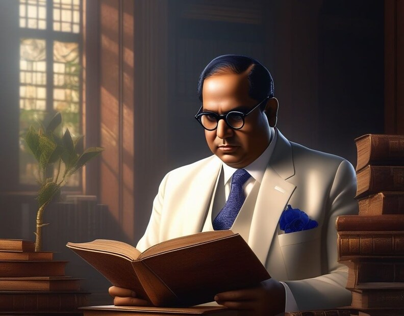 “माणसाने जन्मभर जरी शिकायचे मनात आणले तरी विद्यासागराच्या कडेला गुडघाभर ज्ञानात जाता येईल.” — डॉ. बाबासाहेब आंबेडकर (फोटो सौजन्य : playground.com)