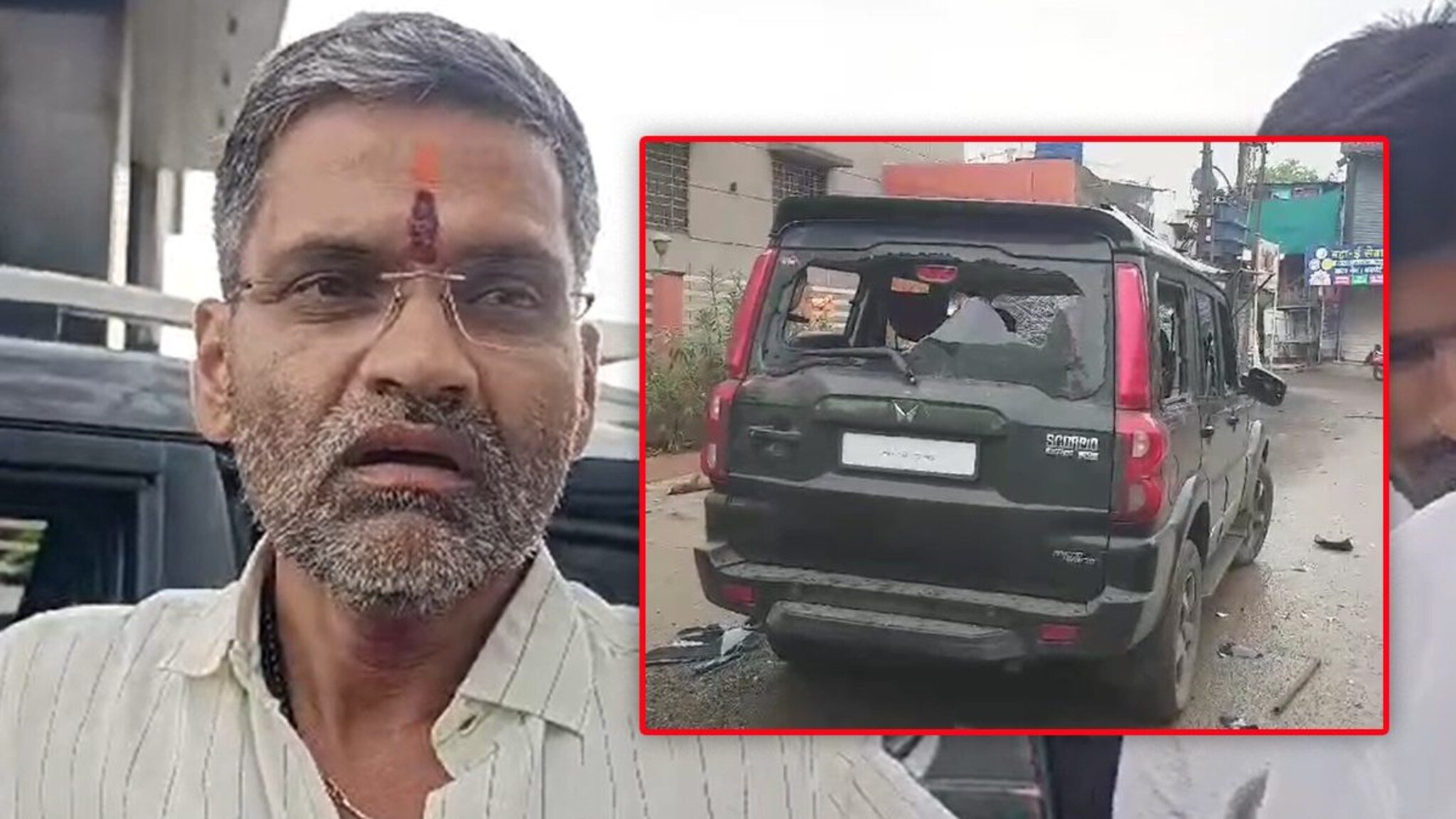 निवडणुकीपूर्वी नगरमध्ये जोरदार राडा! विरोधक असूनही निलेश लंके जखमीच्या भेटीला