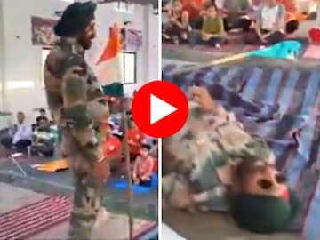 हातात तिरंगा आणि रिटायर्ड जवानाला आलं मरण