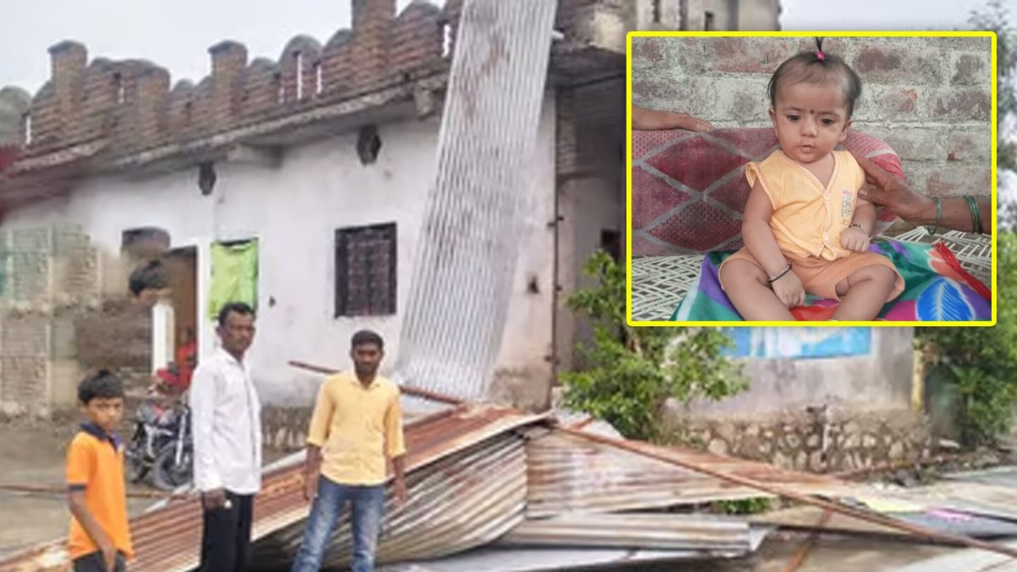 Buldhana News : देवा तू इतका निष्ठूर कसा! वादळात छप्परासह लेक हवेत उडून गेली, 200 फुटांवर सापडला मृतदेह