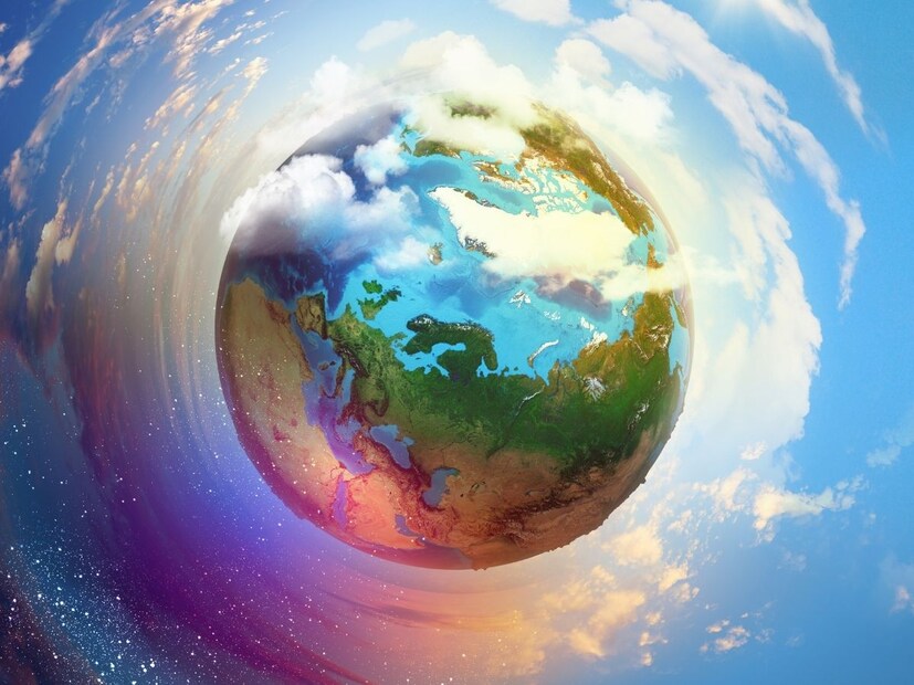 सूर्याभोवती परिभ्रमणासह पृथ्वी आकाशगंगेच्या केंद्राभोवती सुमारे 447,000 mph (200 km/s) वेगाने फिरत आहेत.