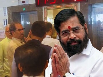 ठाकरे-फडणवीसांचा एकाच लिफ्टने प्रवास, मुख्यमंत्री एकनाथ शिंदेंची पहिली प्रतिक्रिया